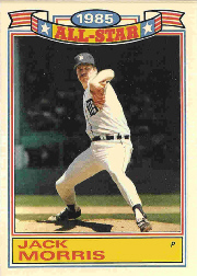 1986 Topps Glossy All-Stars Gray Stock Baseball Cards     010      Jack Morris
